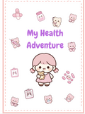 My Health Adventure; Cute Medical Planner for Girls. Printable Kids Health Tracker & Medication log (29 pages)