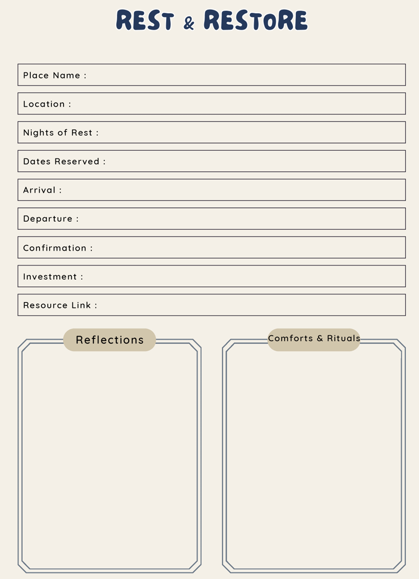 Out Of Office & Over It/ Intention, Travel & Reflection Planner
