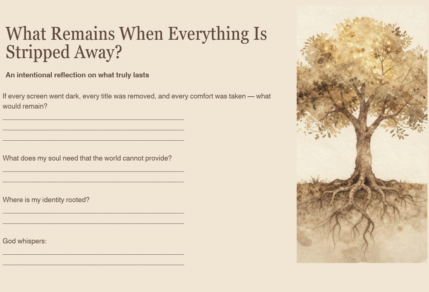 Thoughts & Struggles: A Journey to Peace, Hope & Grace