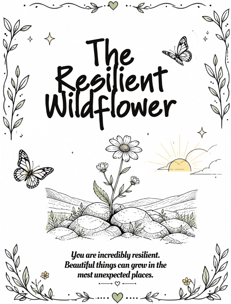 Printable Adult Coloring Boof for Depression & Mental Health, 20-page Mindfulness & Anxiety Relief Art Journal, instant download