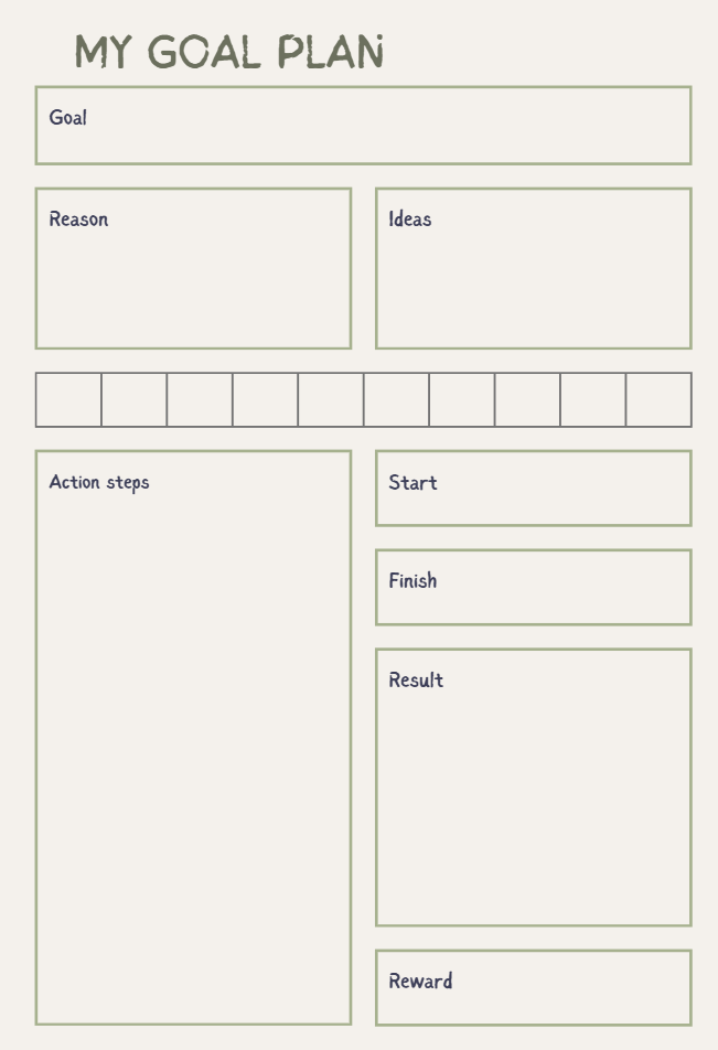 Minimalist Goal and Wellness Tracker